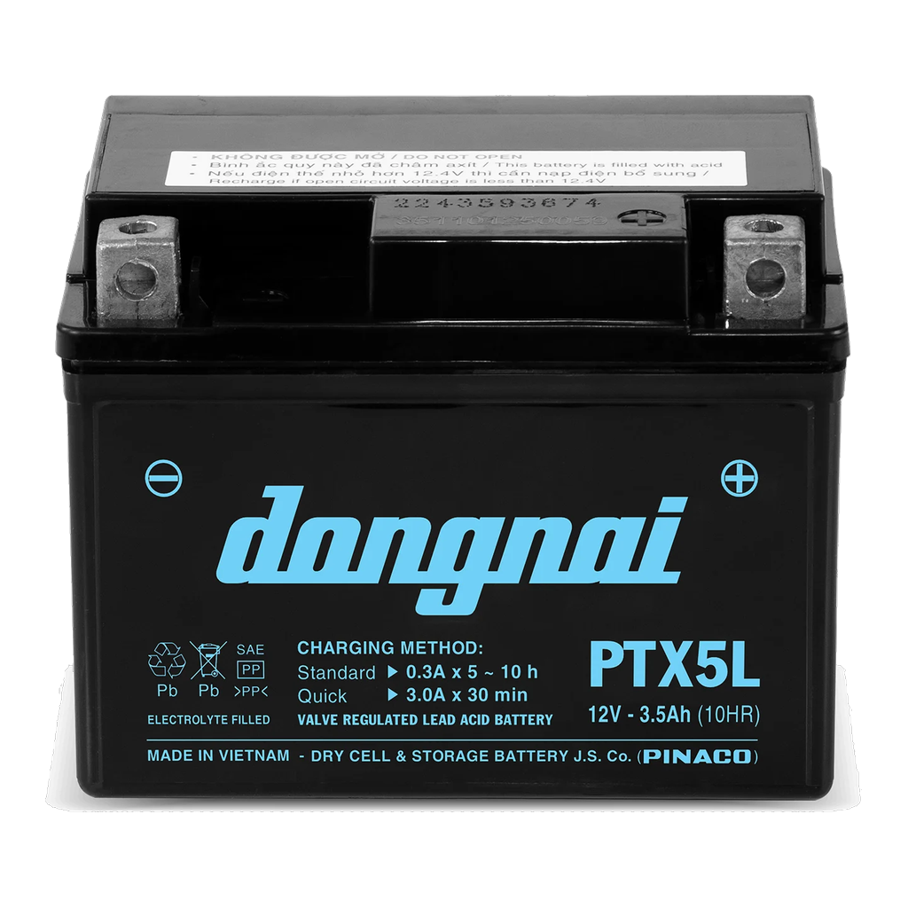 Ắc quy Đồng Nai PTX5L 12V 3.5Ah