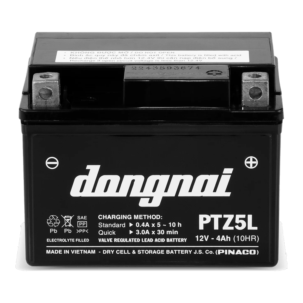 Ắc quy Đồng Nai PTZ5L 12V 4Ah