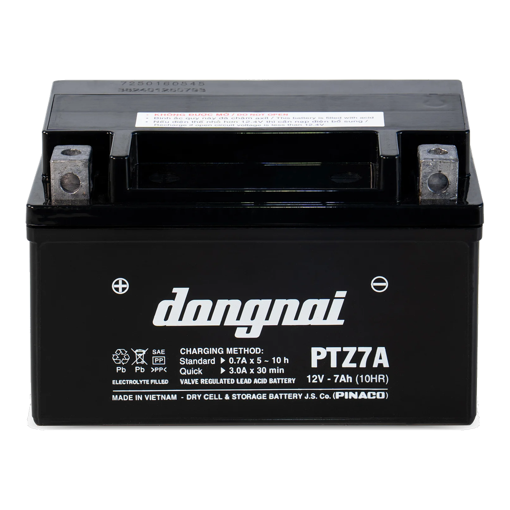 Ắc quy Đồng Nai PTZ7A 12V 7Ah