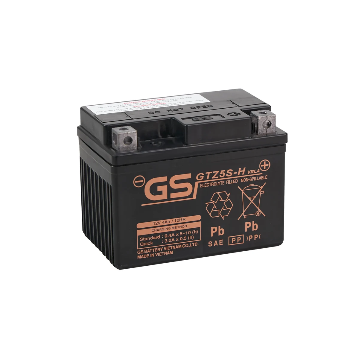 Bình Ắc quy GS GTZ5S-H 12V 4Ah