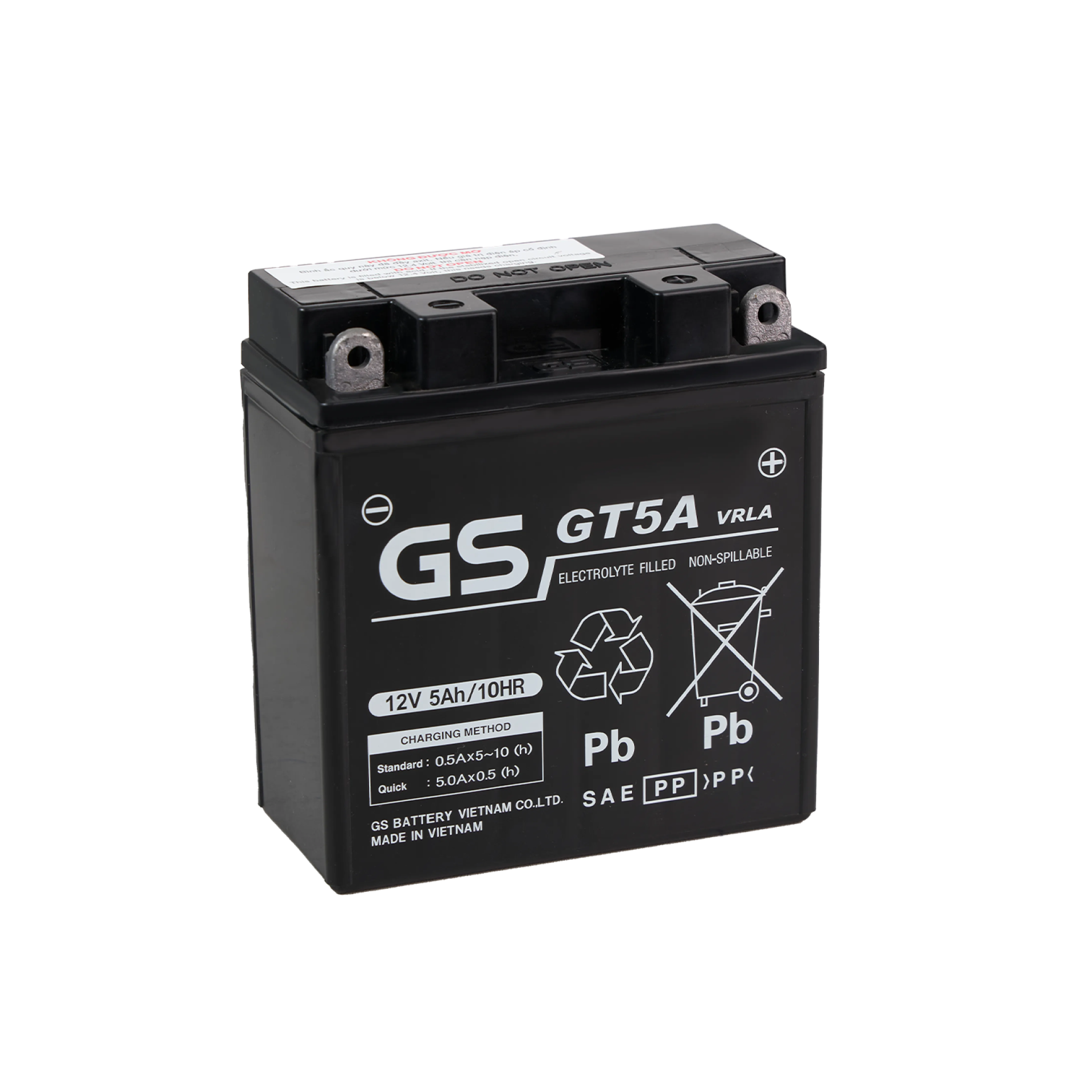 Bình Ắc quy GS GT5A 12V 5Ah